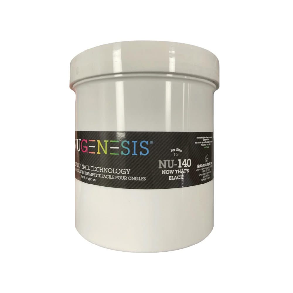 NuGenesis NUD140 Now That's Black - Pink & White 16 oz - DTK Nail Supply