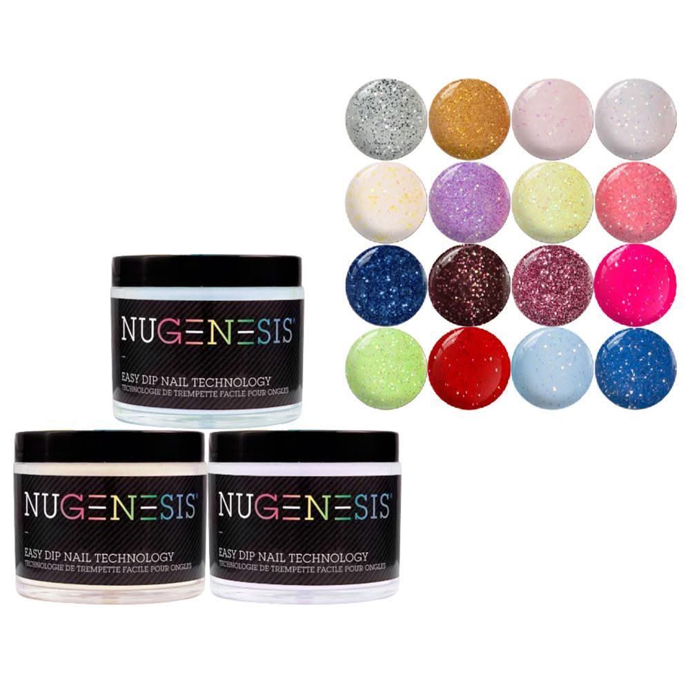 NuGenesis Sparkle Collection (30 Colors): NL01 - NL30 - DTK Nail Supply