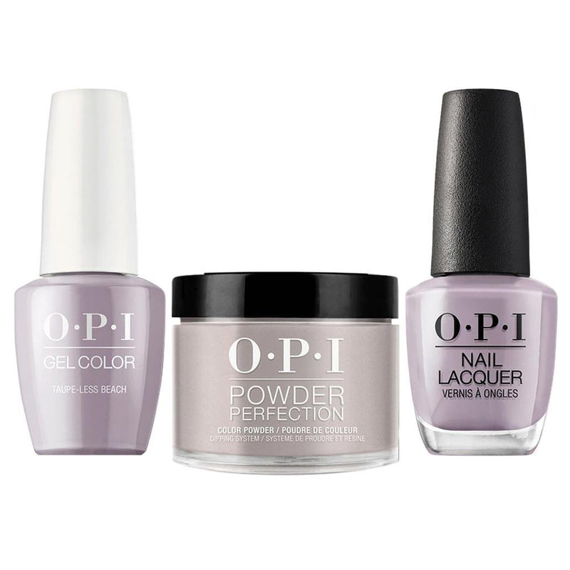 OPI 3 in 1 - A61 Taupe Less Beach - Dip, Gel & Lacquer Matching - DTK Nail Supply