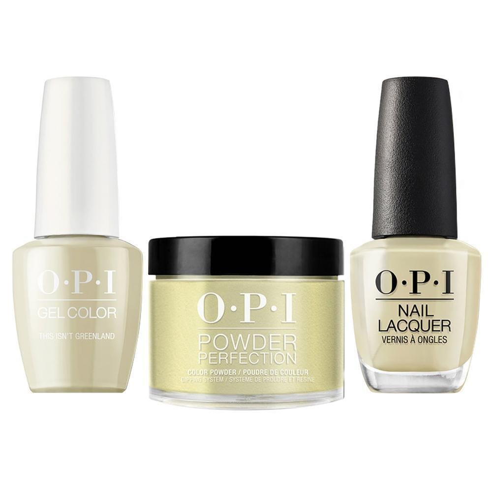 OPI 3 in 1 - I58 This Isn’t Greenland - Dip, Gel & Lacquer Matching - DTK Nail Supply