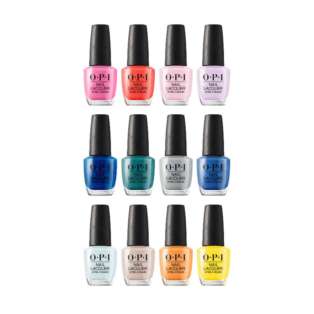 OPI Fiji Nail Lacquer Collection (12 Colors): F80, 81, 82, 83, 84, 85, 86, 87, 88, 89, 90, 91 - DTK Nail Supply
