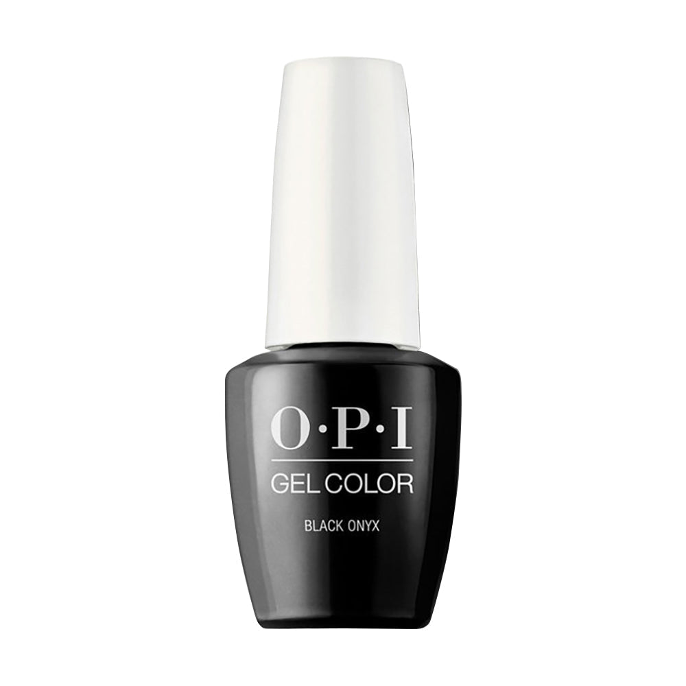 OPI Gel Nail Polish - T02 Black Onyx - DTK Nail Supply