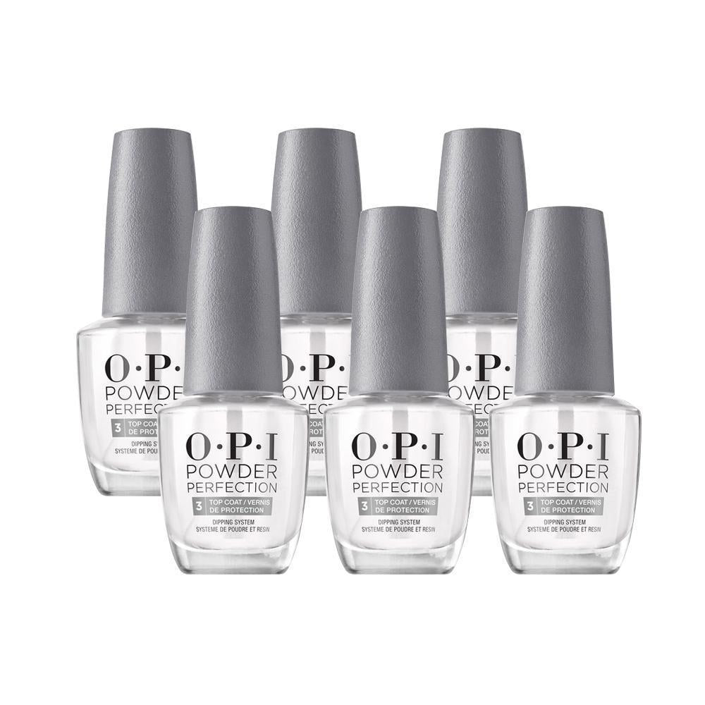 OPI Powder Perfection - Step 3 Top Coat - Dipping Essentials Bundle 0.5 oz - DTK Nail Supply
