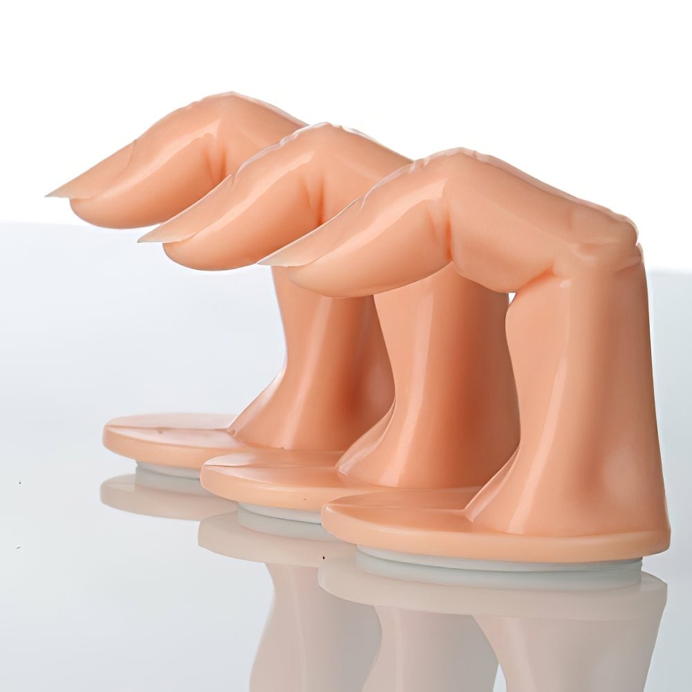 Plastic False Finger For Nail Art Practice With Tips - DTK Nail Supply