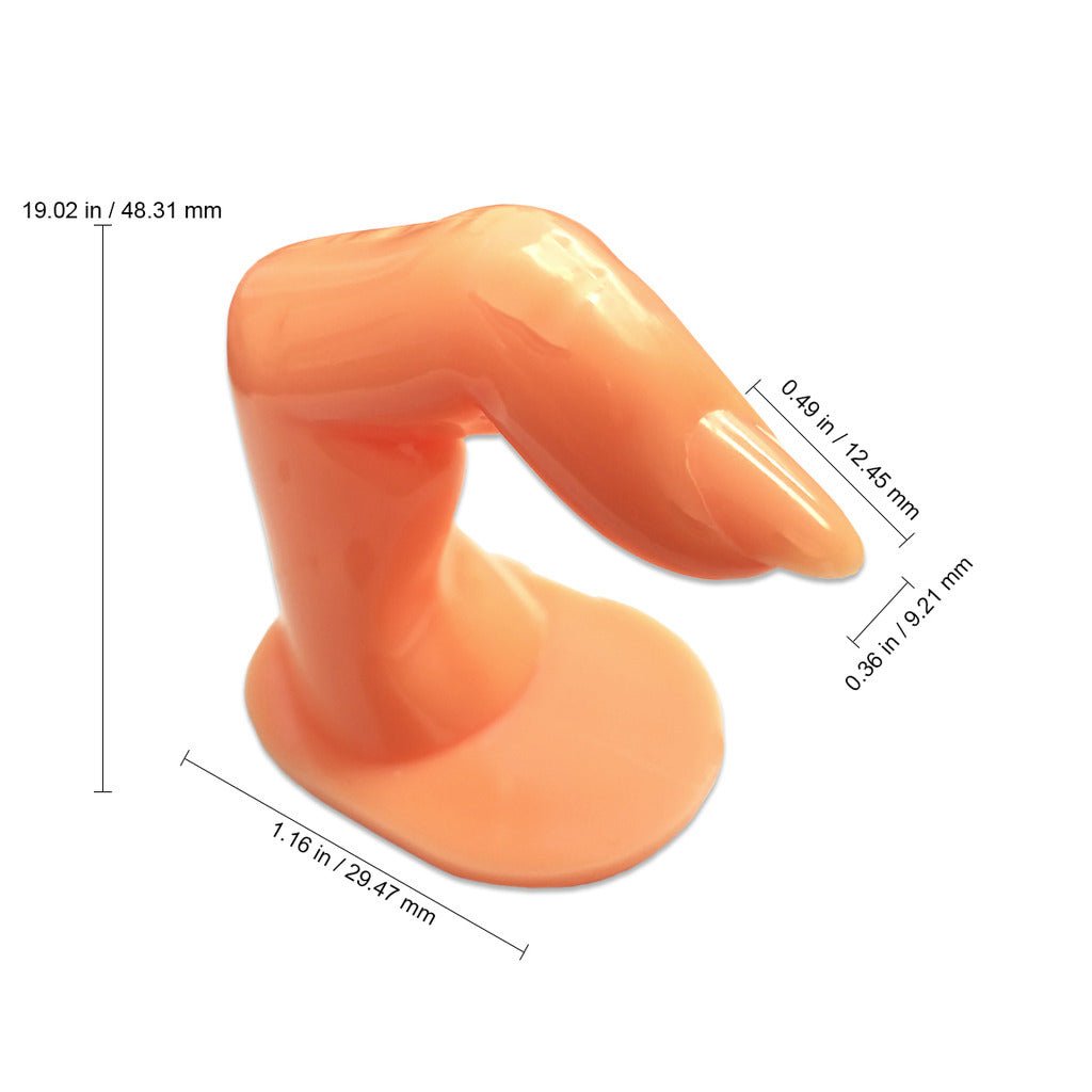 Plastic False Finger For Nail Art Practice With Tips - DTK Nail Supply