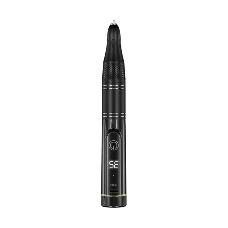 Portable Cordless Electric Nail Drill 35000RPM - Black - DTK Nail Supply