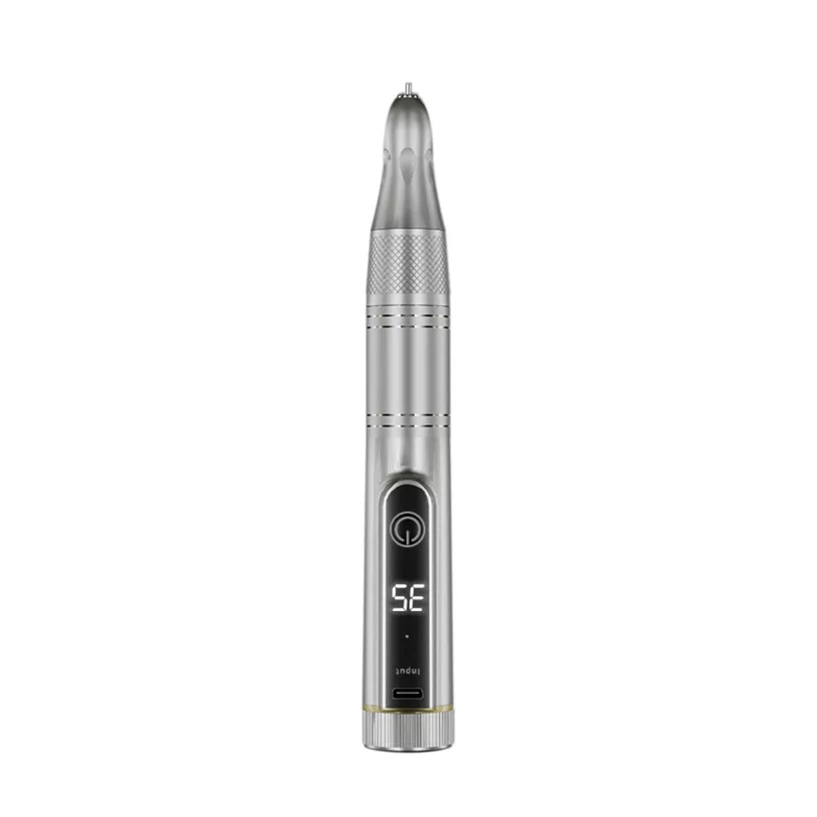 Portable Cordless Electric Nail Drill 35000RPM - Silver - DTK Nail Supply