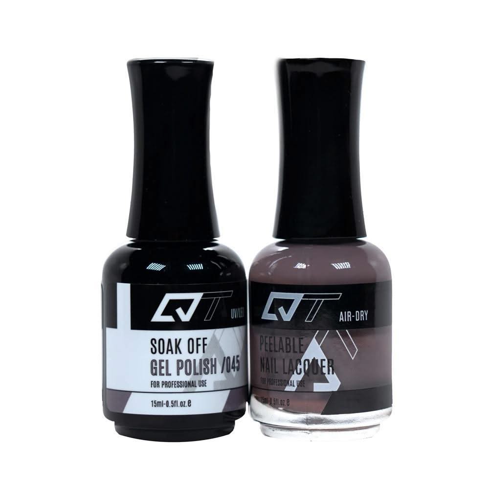 QT 045 - QT Gel Polish & Matching Nail Lacquer Duo Set - 0.5oz - DTK Nail Supply