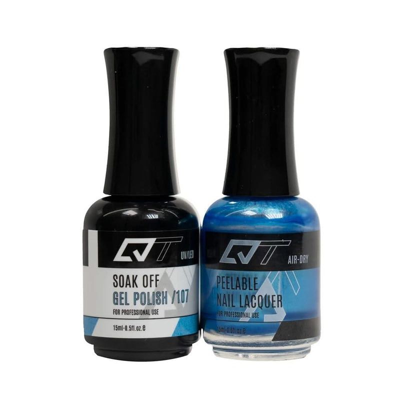 QT 107 - QT Gel Polish & Matching Nail Lacquer Duo Set - 0.5oz - DTK Nail Supply