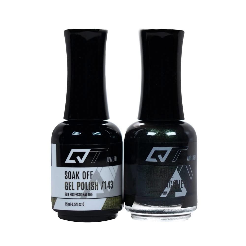 QT 143 - QT Gel Polish & Matching Nail Lacquer Duo Set - 0.5oz - DTK Nail Supply