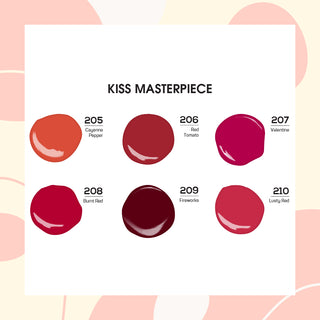  Lavis Gel Kiss Masterpiece Set G4 (6 colors): 205, 206, 207, 208, 209, 210 by LAVIS NAILS sold by DTK Nail Supply