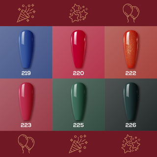  Lavis Gel Sunset With Love Set G5 (6 colors): 219, 220, 222, 223, 225, 226 by LAVIS NAILS sold by DTK Nail Supply