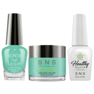  SNS 3 in 1 - SG14 Blue Lagoon - Dip, Gel & Lacquer Matching by SNS sold by DTK Nail Supply