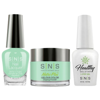  SNS 3 in 1 - SG23 Green Moonstone - Dip, Gel & Lacquer Matching by SNS sold by DTK Nail Supply