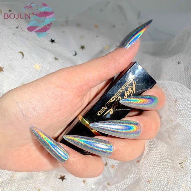 Silver Laser Holographic Chrome Powder - BJ175 - DTK Nail Supply