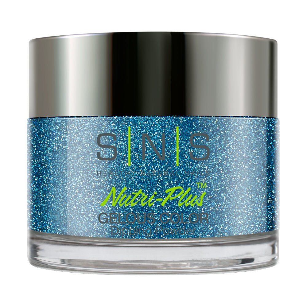 SNS Dipping Powder Nail - AN13 Frosty Blue Star - 1oz - DTK Nail Supply