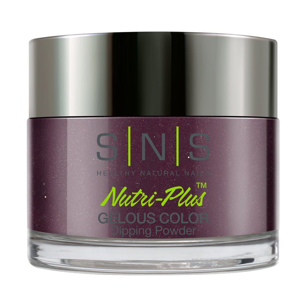 SNS Dipping Powder Nail - AN20 Aubergine - 1oz - DTK Nail Supply