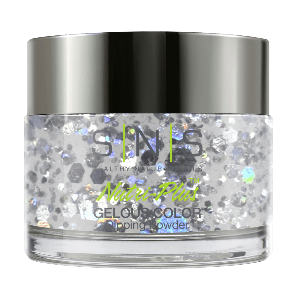 SNS Dipping Powder Nail - HH06 Silver Pagoda - 1oz - DTK Nail Supply