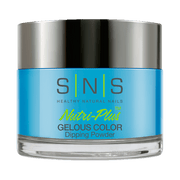 SNS Dipping Powder Nail - LG04 Blue Curacao - 1oz - DTK Nail Supply