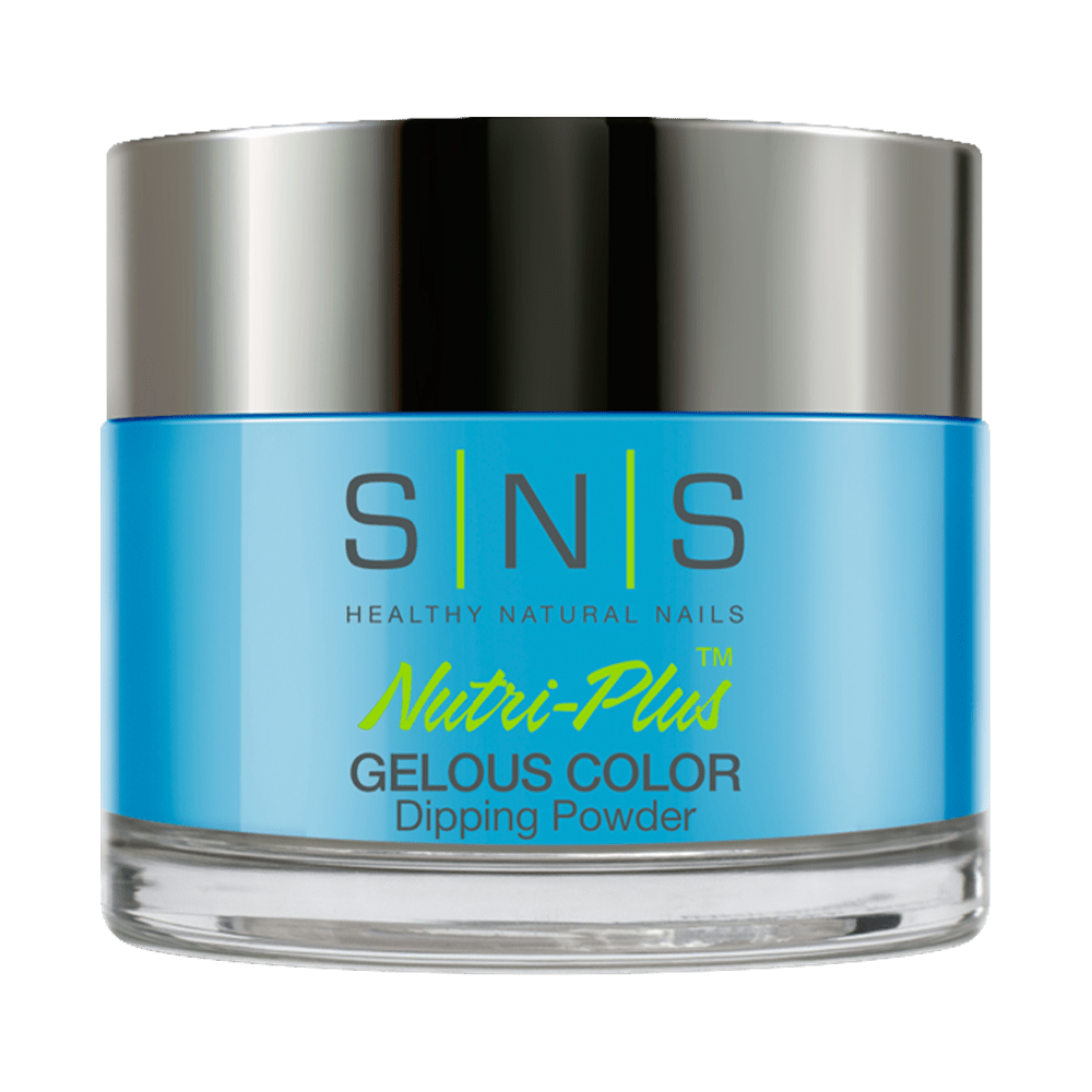 SNS Dipping Powder Nail - LG04 Blue Curacao - 1oz - DTK Nail Supply