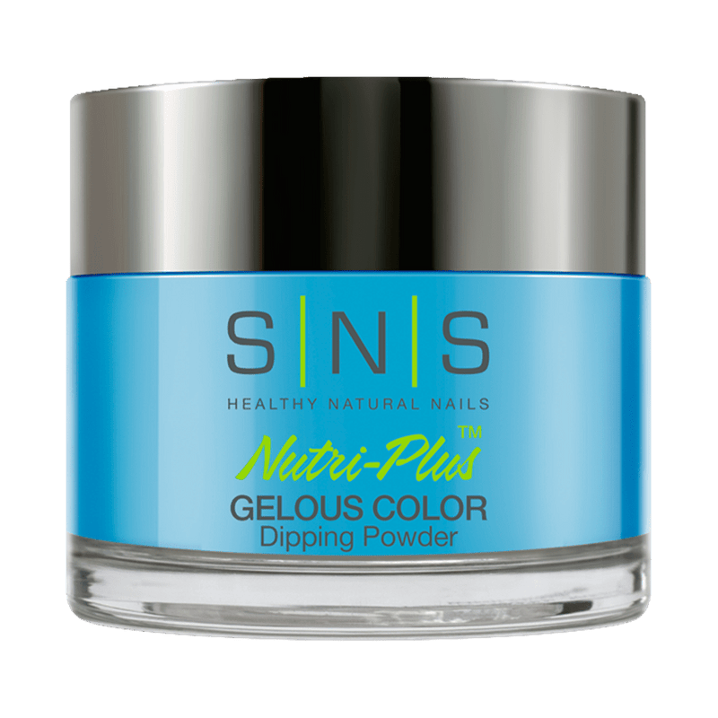 SNS Dipping Powder Nail - LG04 Blue Curacao - 1oz - DTK Nail Supply