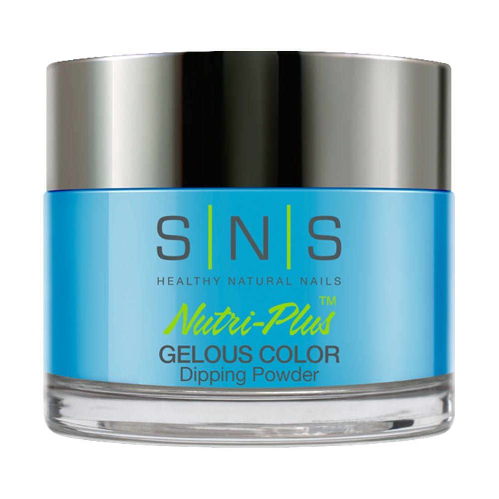 SNS Dipping Powder Nail - LG04 - Blue Curacao - DTK Nail Supply