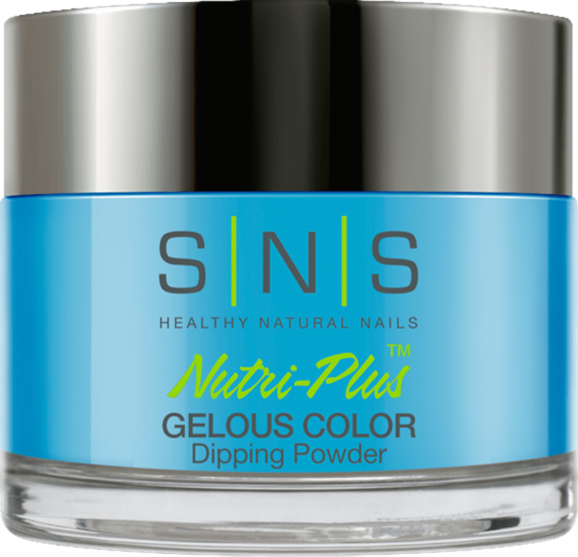SNS Dipping Powder Nail - LG04 - Blue Curacao - DTK Nail Supply