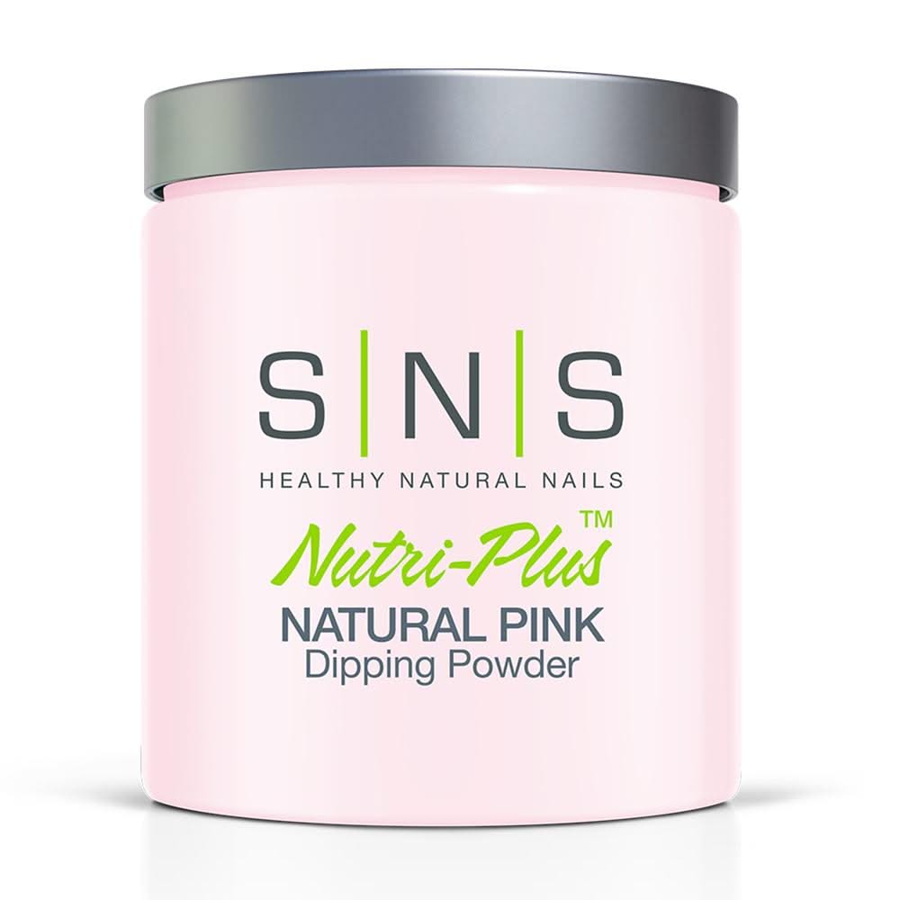 SNS Natural Pink Dipping Powder Pink & White - 16 oz - DTK Nail Supply