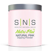 SNS Natural Pink Dipping Powder Pink & White - 16 oz - DTK Nail Supply