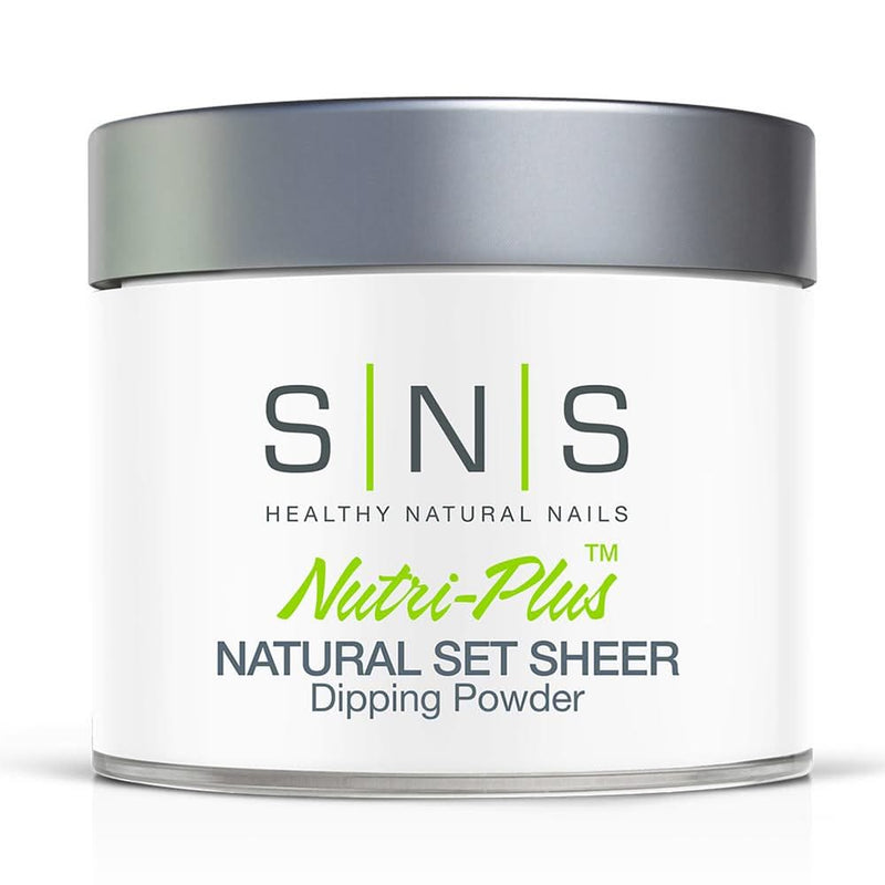SNS Natural Set Sheer Dipping Powder Pink & White - 4 oz - DTK Nail Supply