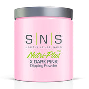 SNS X Dark Pink Dipping Powder Pink & White - 16 oz - DTK Nail Supply