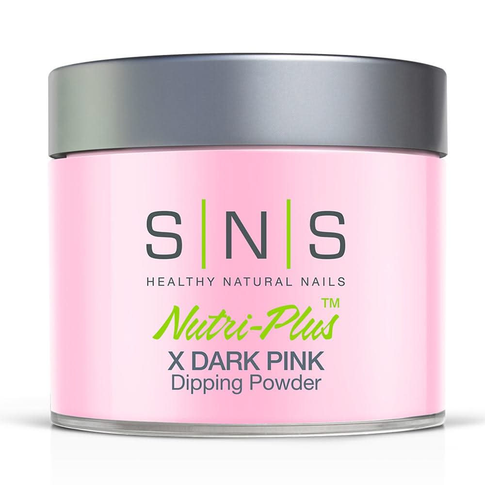 SNS X Dark Pink Dipping Powder Pink & White - 4 oz - DTK Nail Supply
