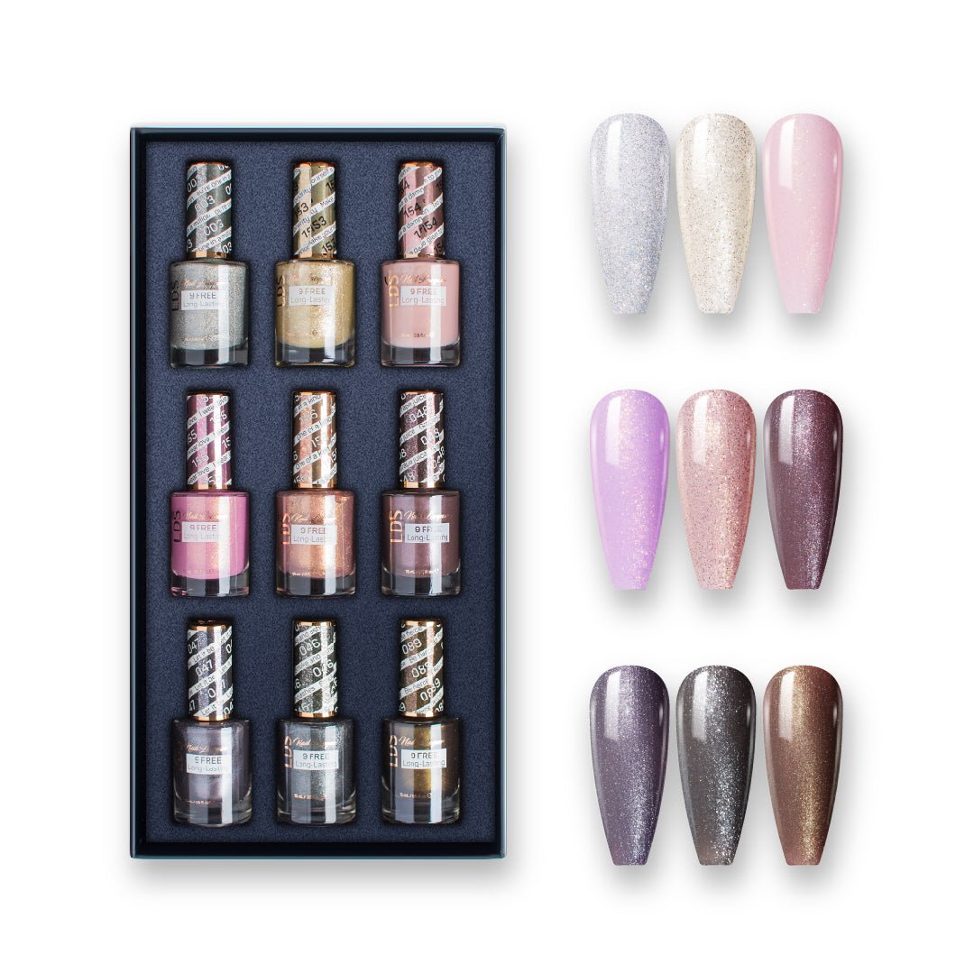 SOFT GLAM - LDS Holiday Healthy Nail Lacquer Collection: 003; 046; 047; 048; 089; 153; 154; 155; 156 - DTK Nail Supply