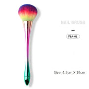 Soft Nail Dusting Brush - Green - DTK Nail Supply