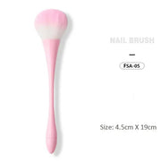 Soft Nail Dusting Brush - Pink - DTK Nail Supply