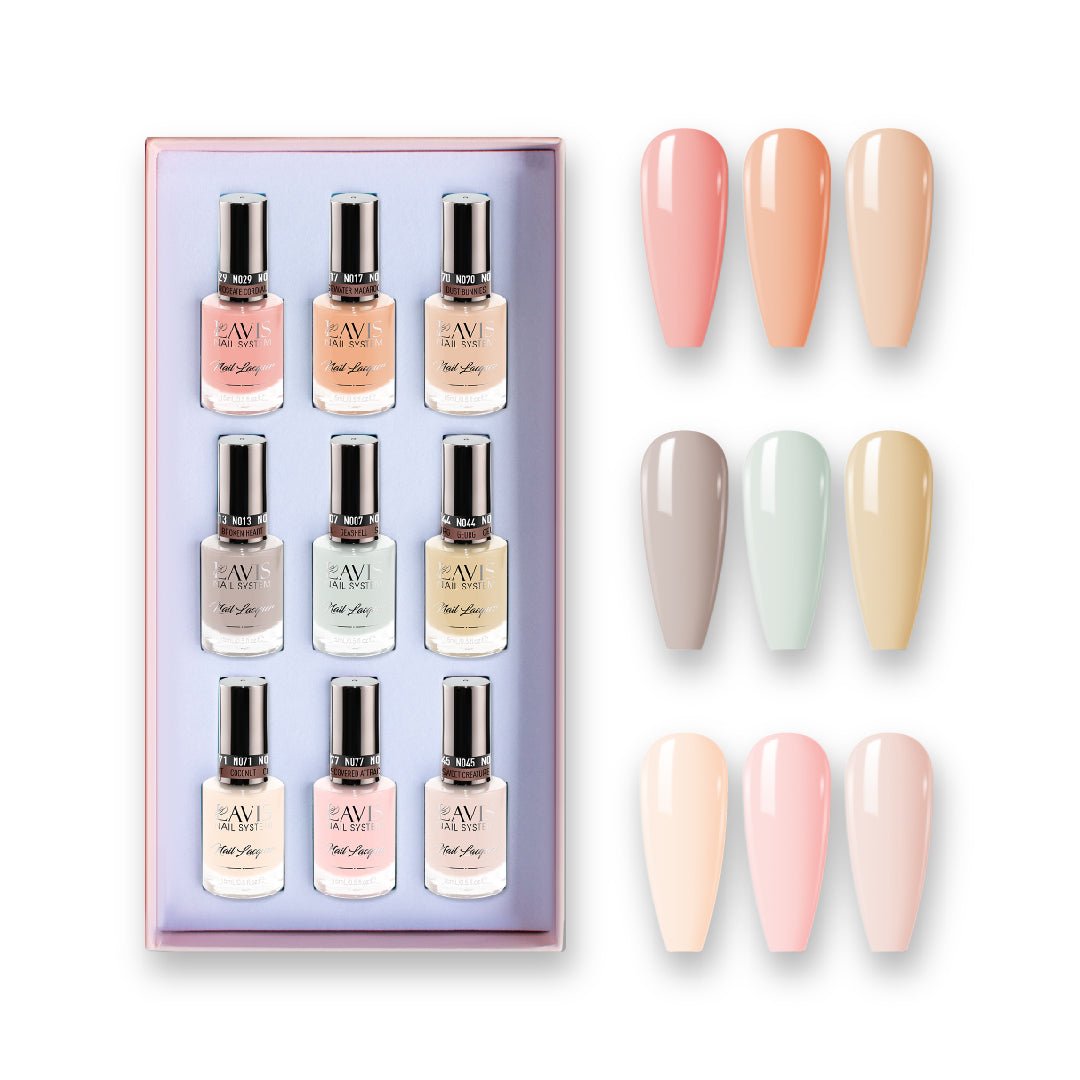 THE IT NUDES - Lavis Holiday Nail Lacquer Collection: 007; 013; 017; 029; 044; 045; 070; 071; 077 - DTK Nail Supply