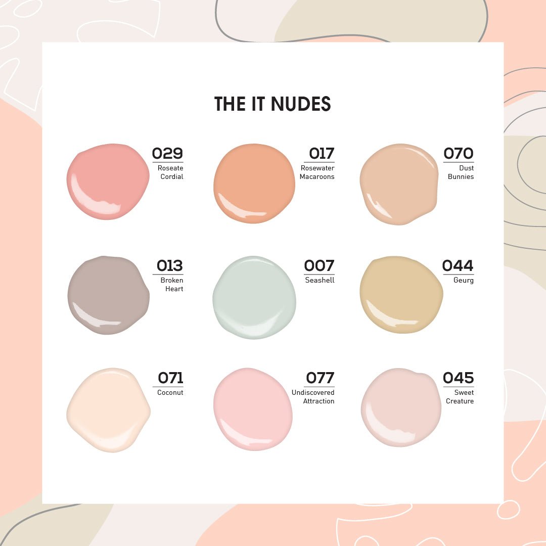 THE IT NUDES - Lavis Holiday Nail Lacquer Collection: 007; 013; 017; 029; 044; 045; 070; 071; 077 - DTK Nail Supply
