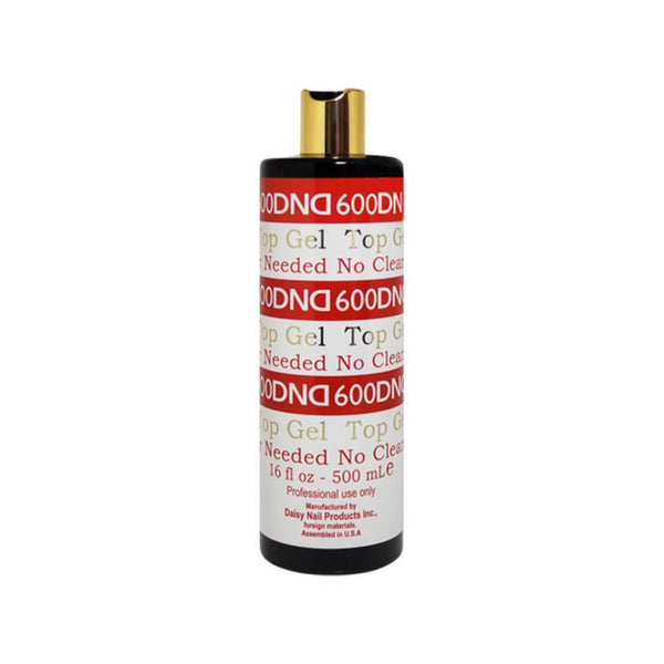  DND 600 No Cleanse Needed Top Gel Refill size 16oz (500ml) by DND - Daisy Nail Designs sold by DTK Nail Supply