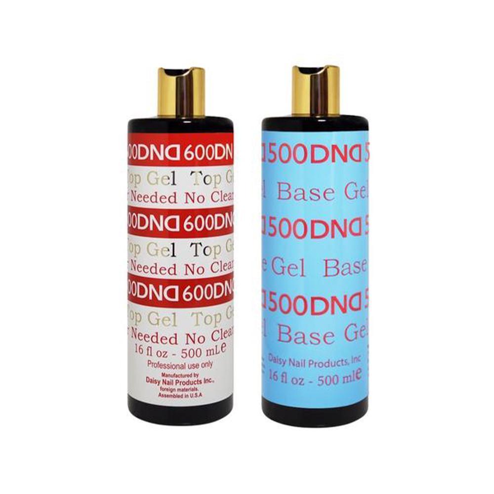  DND Daisy Soak Off Gel Polish Top Coat & Base Coat Refill size 16oz (500ml) by DND DC sold by DTK Nail Supply