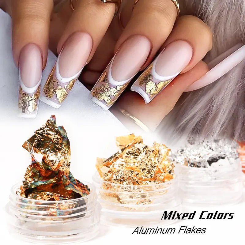 Ultra Thin Foil Paper - 12Pcs Gold/Silver - DTK Nail Supply
