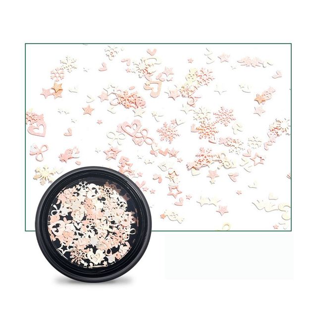 Ultra - thin Pearlescent Snowflake SP0304 - 02 - DTK Nail Supply