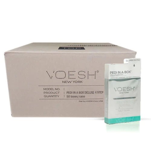 VOESH - CASE OF 50 Pedi a Box (4 Step) - UNSCENTED - DTK Nail Supply