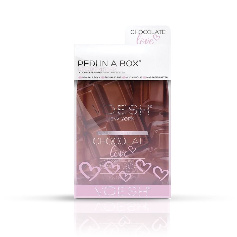 VOESH Pedicure in Box 4 Step Kit - Chocolate Love - DTK Nail Supply
