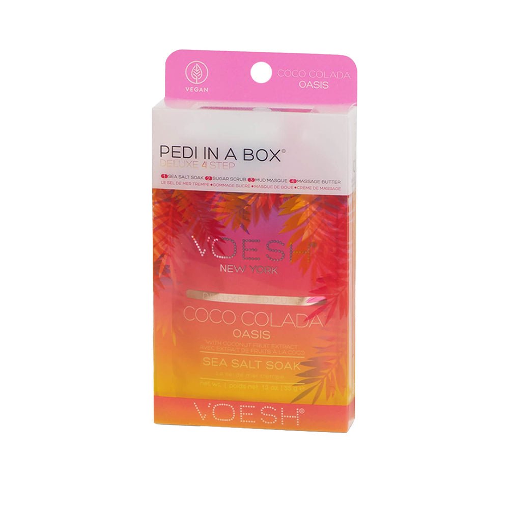 VOESH Pedicure in Box 4 Step Kit - Coco Colada Oasis - DTK Nail Supply