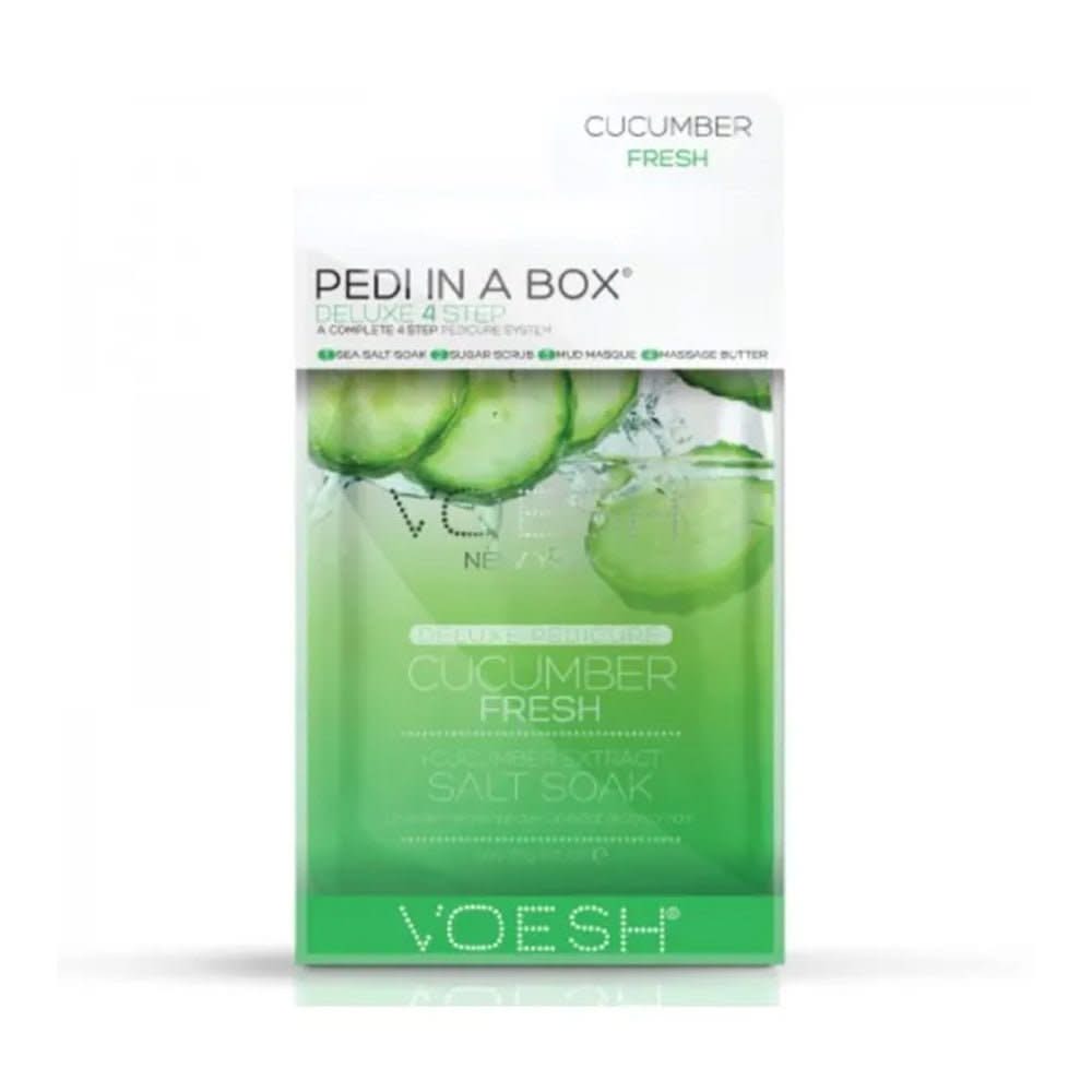VOESH Pedicure in Box 4 Step Kit - Cucumber Fresh - DTK Nail Supply