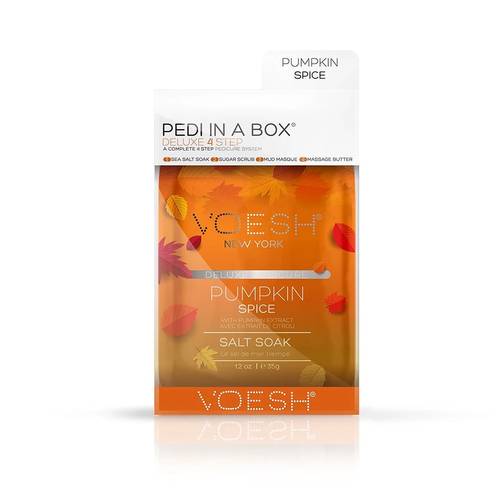 VOESH Pedicure in Box 4 Step Kit - Pumpkin - DTK Nail Supply