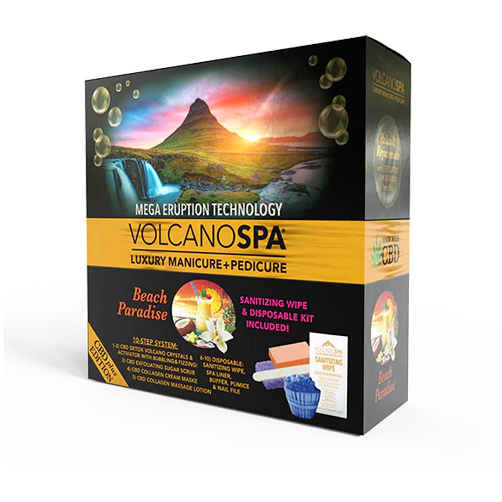 Volcano Spa Beach Paradise - Pedicure Spa Kit (10 step) - DTK Nail Supply