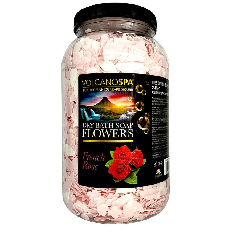 Volcano Spa Dry Bath Soap Flowers 1G - French Rose - DTK Nail Supply