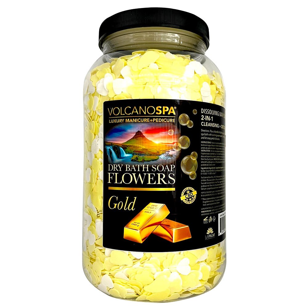 Volcano Spa Dry Bath Soap Flowers 1G - Gold - DTK Nail Supply