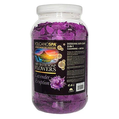 Volcano Spa Dry Bath Soap Flowers 1G - Lavender - DTK Nail Supply